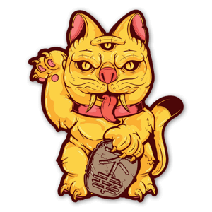 Du sein volsichtig! Sehl Unglück Katze!
Aufkleber gestaltet von Gore Juice Sticker co.