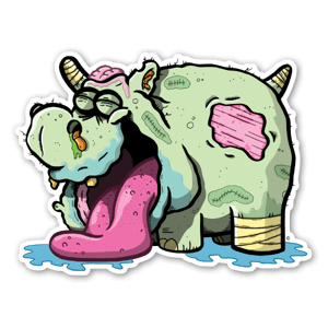 Titel: Zombie Hippo
Künstler: Mr. Gray 