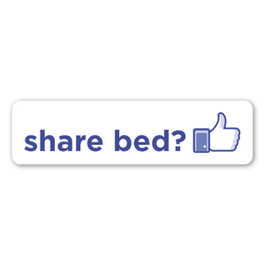 Facebook Request Aufkleber